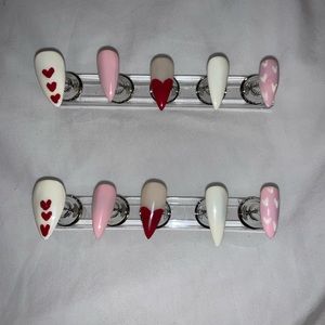 Valentines Press on Nails